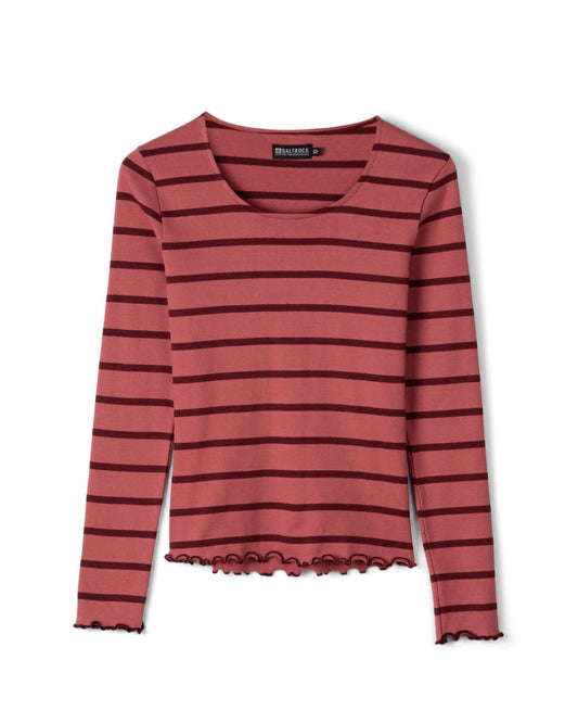 Lenna Womens Long Sleeve T-Shirt in Pink