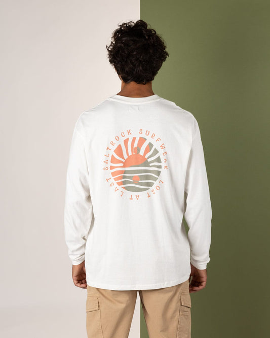 Yinyang Sun - Mens Long Sleeve T-Shirt - Cream