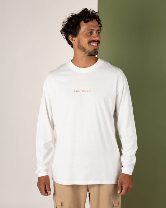 Yinyang Sun - Mens Long Sleeve T-Shirt - Cream