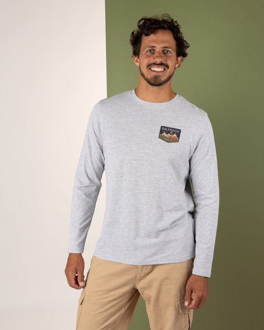 Uplands - Mens Long Sleeve T-Shirt - Grey
