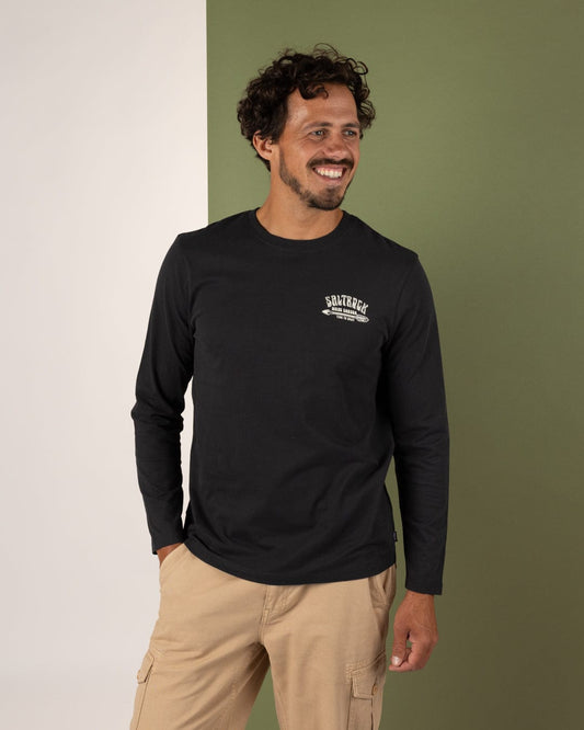 Split - Mens Long Sleeve T-Shirt - Dark Grey