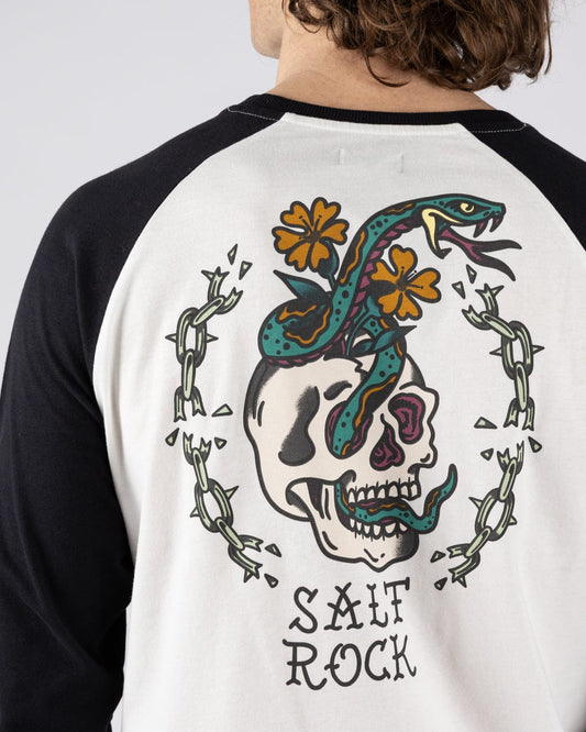 Yesterdays Youth - Mens Long Sleeve Raglan T-Shirt - Black