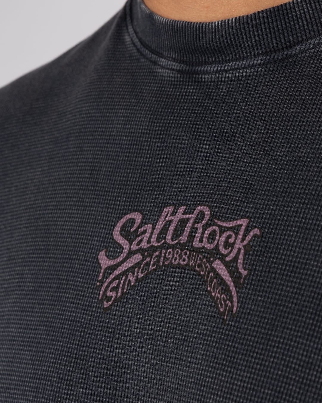 Race To Base Mens Long Sleeve T-Shirt In Dark Grey