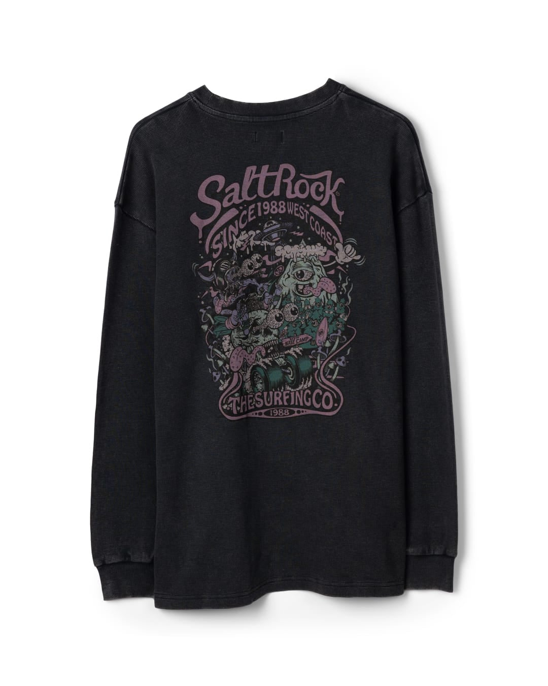 Race To Base Mens Long Sleeve T-Shirt In Dark Grey