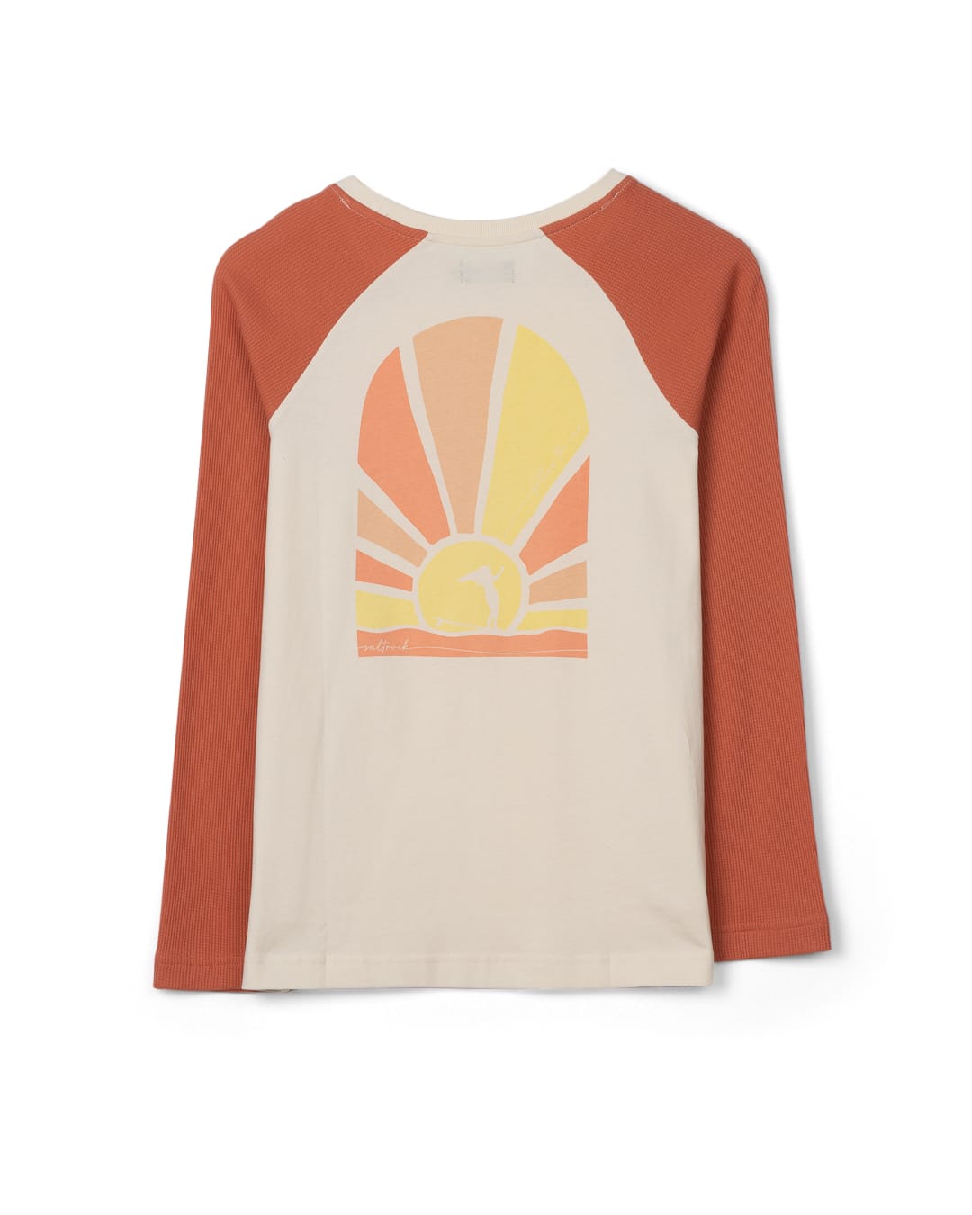 Helios Womens Raglan Long Sleeve T-Shirt in Orange