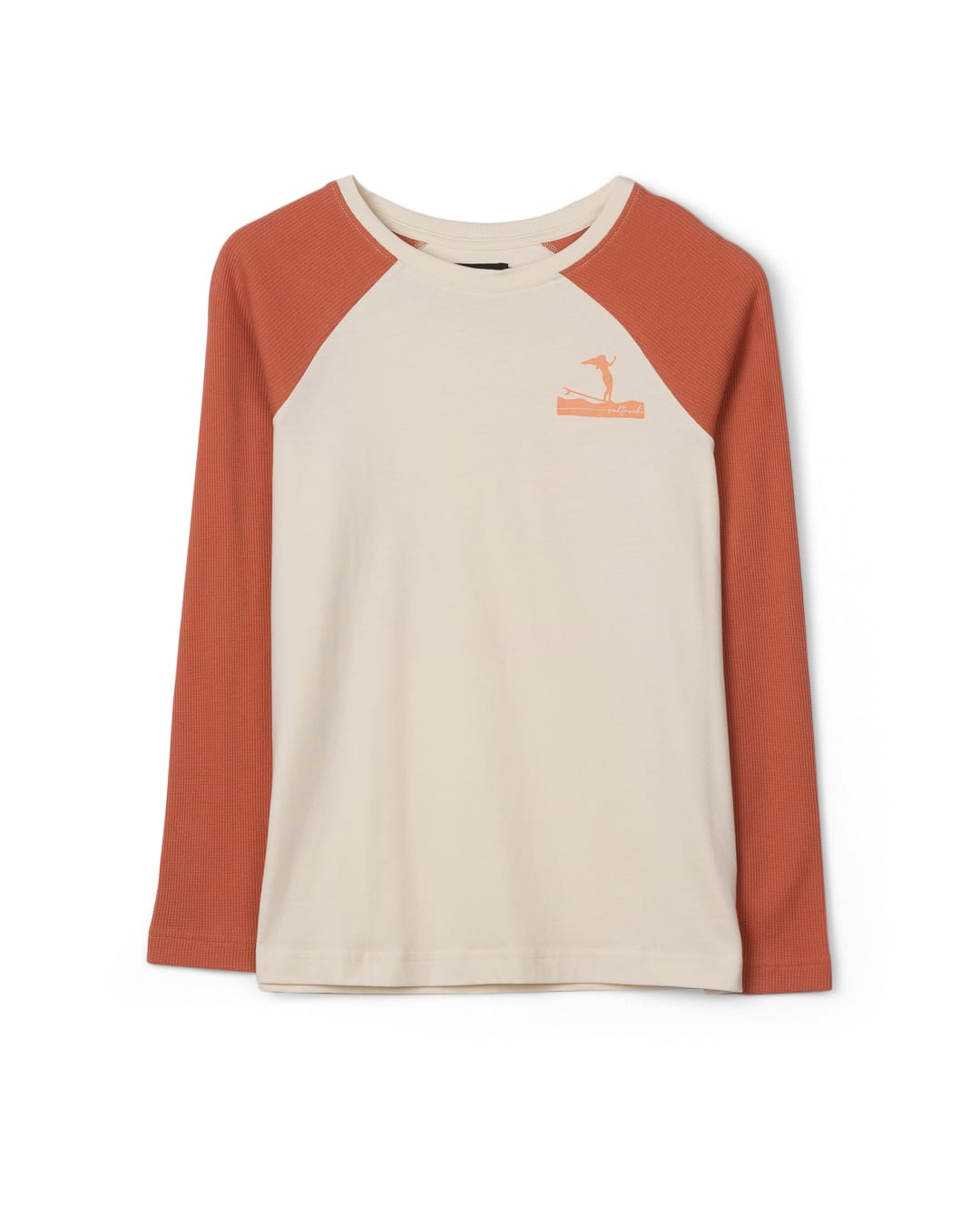 Helios Womens Raglan Long Sleeve T-Shirt in Orange