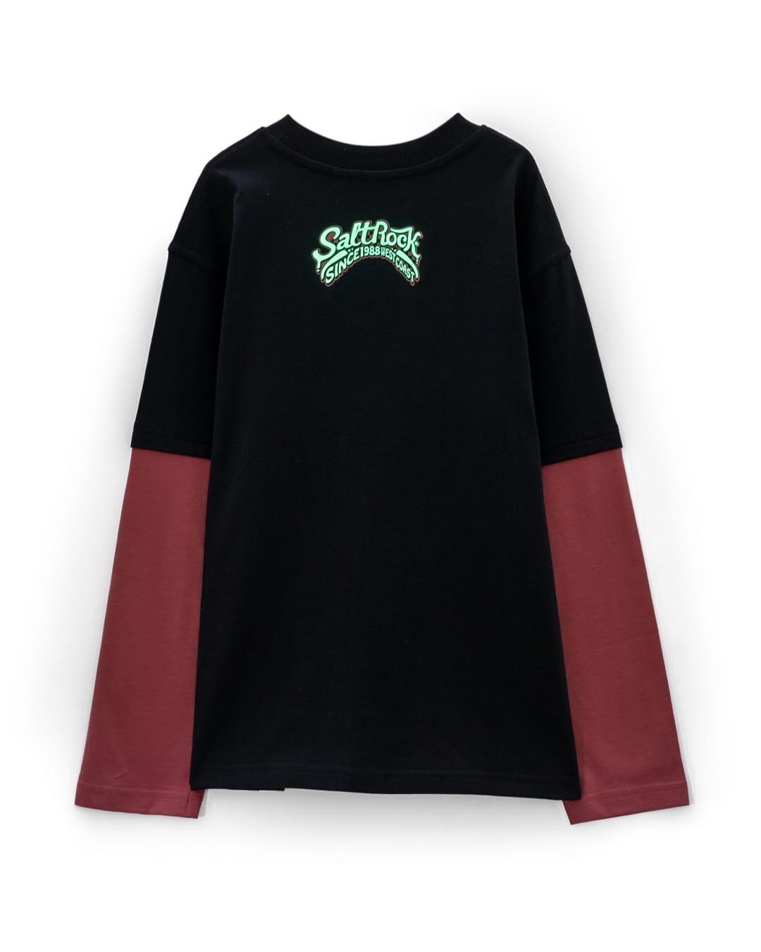 Racing To Base Boys Oversized Glow In The Dark T-Shirt In Black