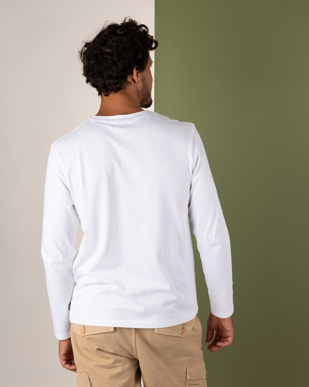 Axle - Mens Long Sleeve T-Shirt - White