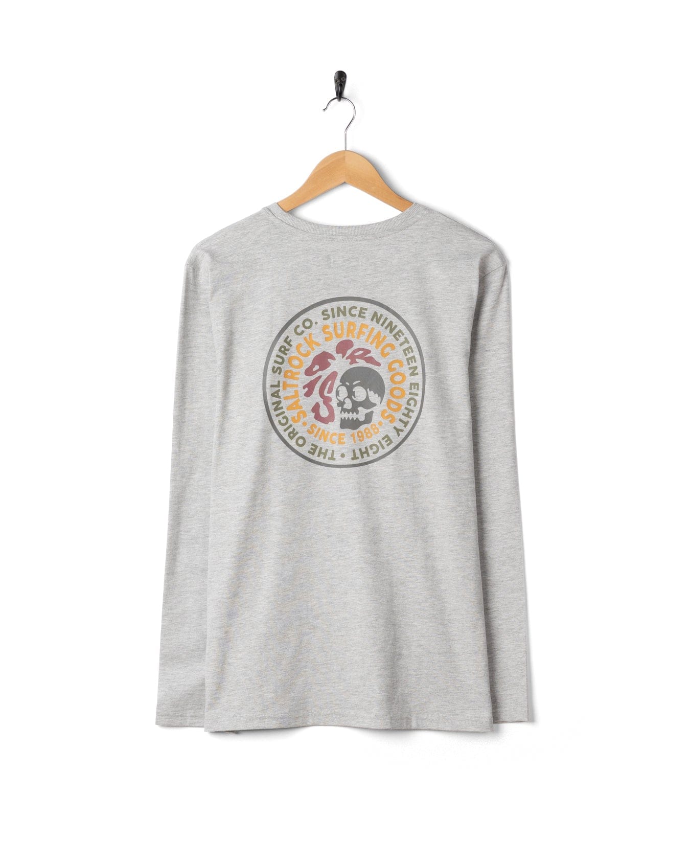 Trail Badge - Mens Long Sleeve T-Shirt - Grey