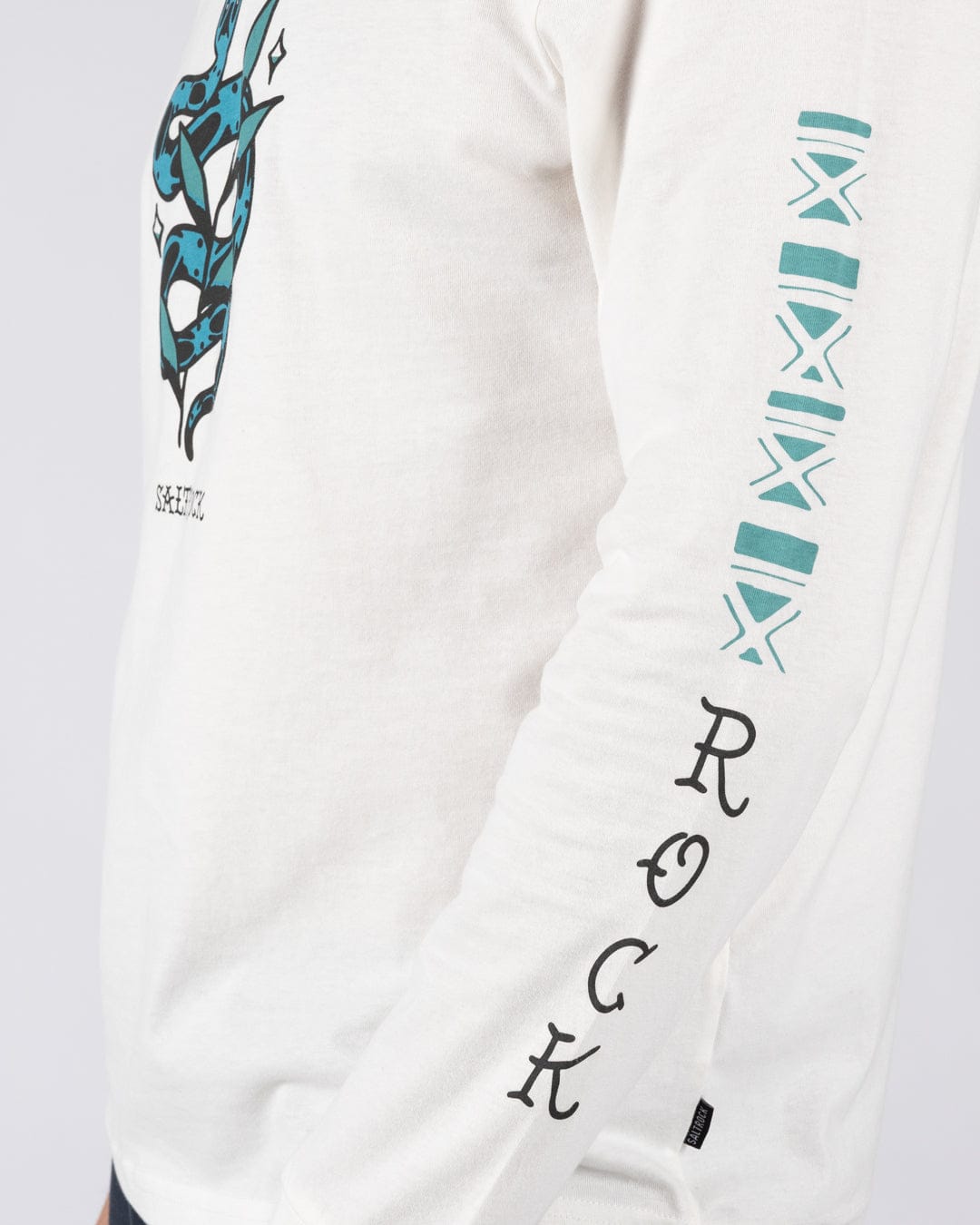 Yesterday's Youth Serpent Mens Long Sleeve T-Shirt in Cream