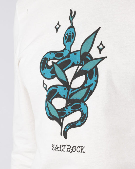 Serpent - Mens Long Sleeve T-Shirt - Cream