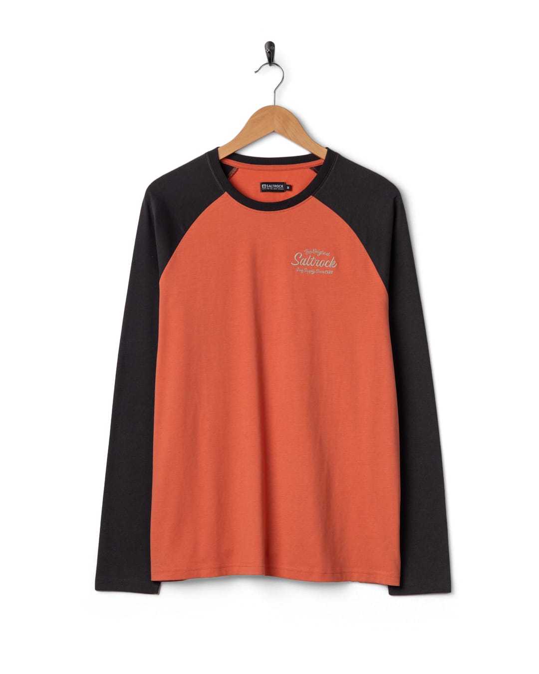 Postcard Script Long Sleeve T-Shirt in Orange