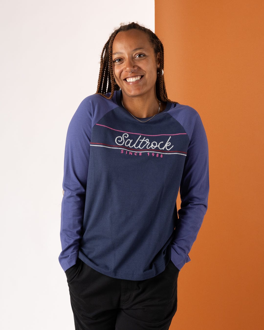 Links - Womens Long Sleeve T-Shirt - Purple