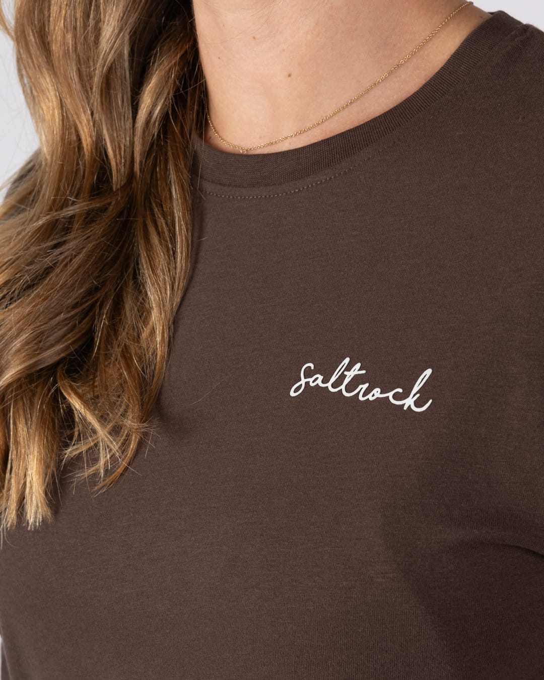 Essential Womens Long Sleeve T-Shirt in Brown