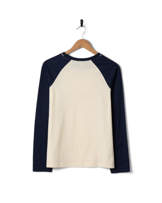 Golden Hour - Womens Long Sleeve Raglan T-Shirt - Cream