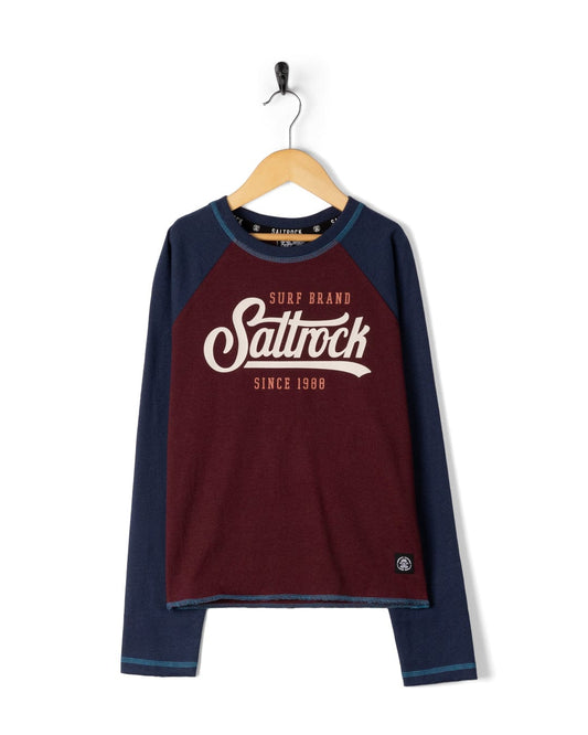 Pitcher - Kids Long Sleeve T-Shirt - Dark Purple