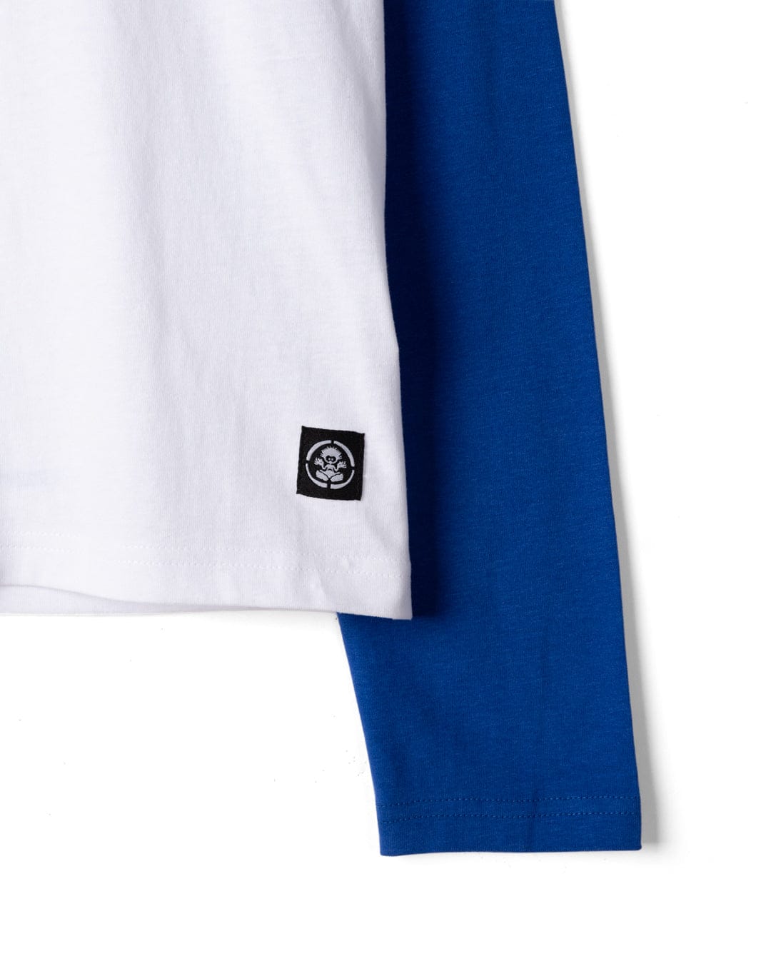 Treehouse Stripe - Kids Long Sleeve Raglan T-Shirt - Blue