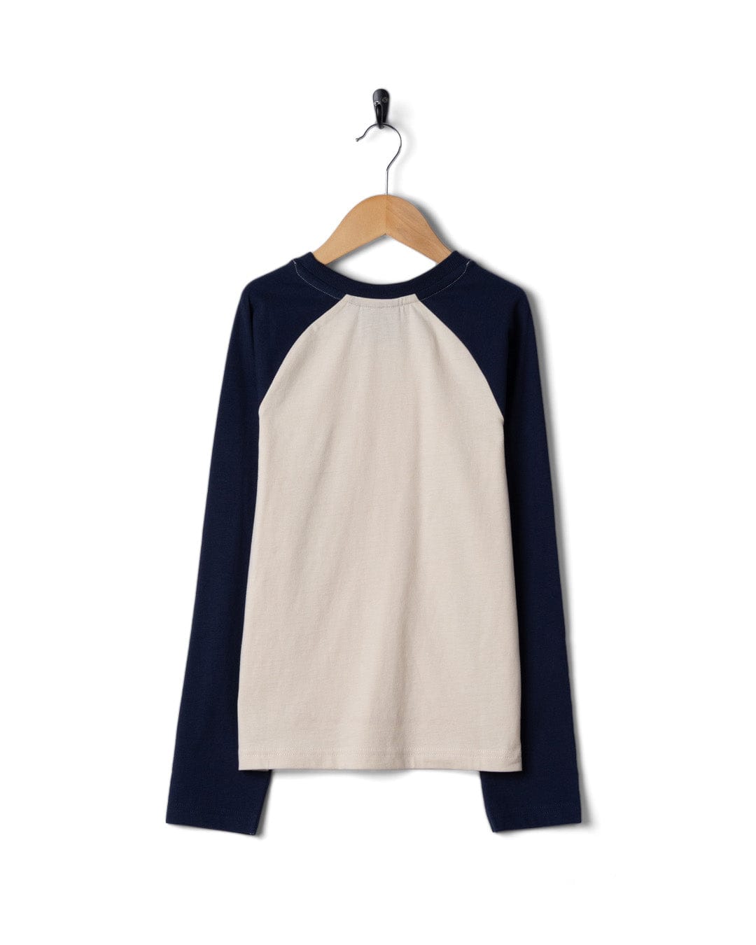 Origin Stripe - Kids Long Sleeve Raglan T-Shirt - Blue