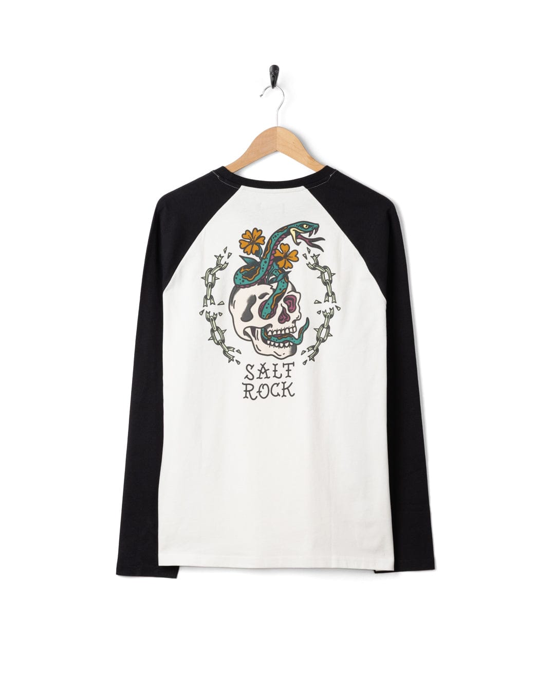 Yesterdays Youth - Mens Long Sleeve Raglan T-Shirt - Black