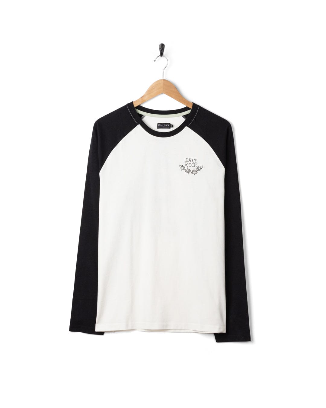 Yesterdays Youth - Mens Long Sleeve Raglan T-Shirt - Black