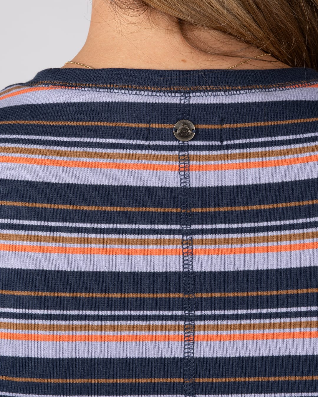 Olive Womens Long Sleeve T-Shirt in Blue