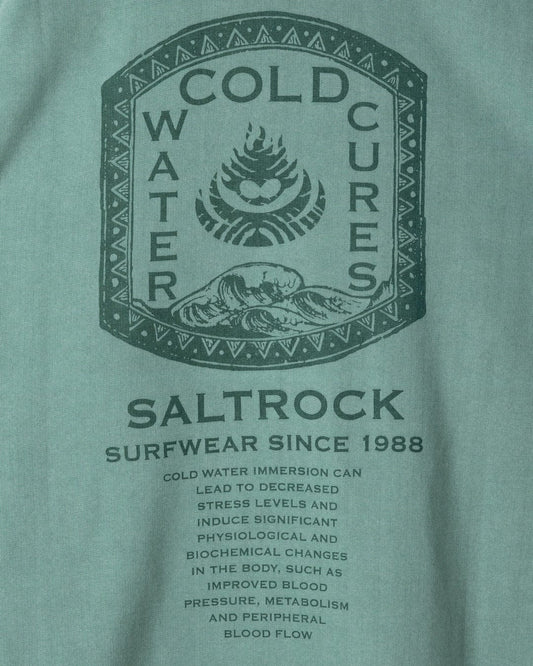 Cold Water Cures - Mens Oversized Sweatshirt - Green - AW25