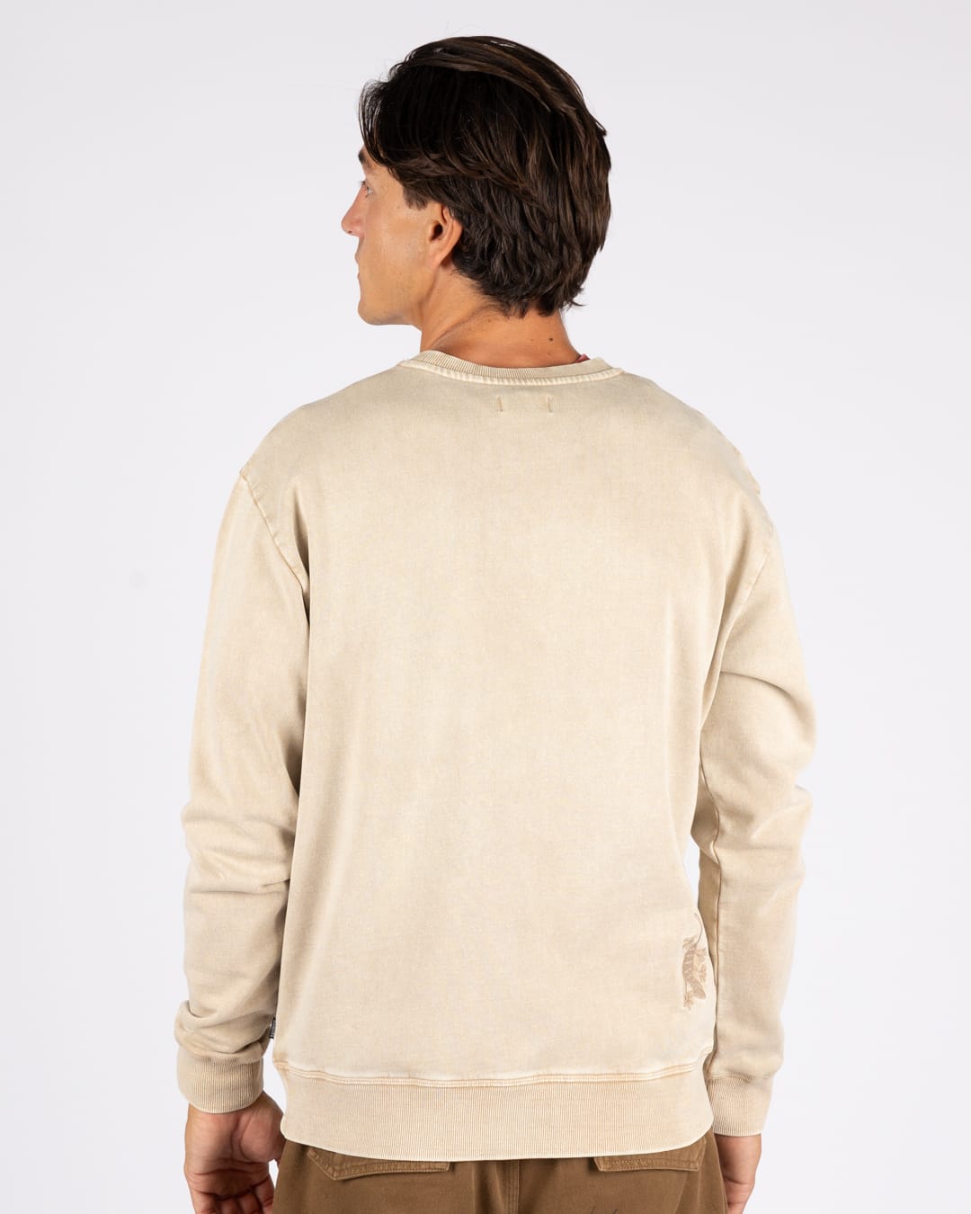 Origin Gecko Mens Sweatshirt in Beige