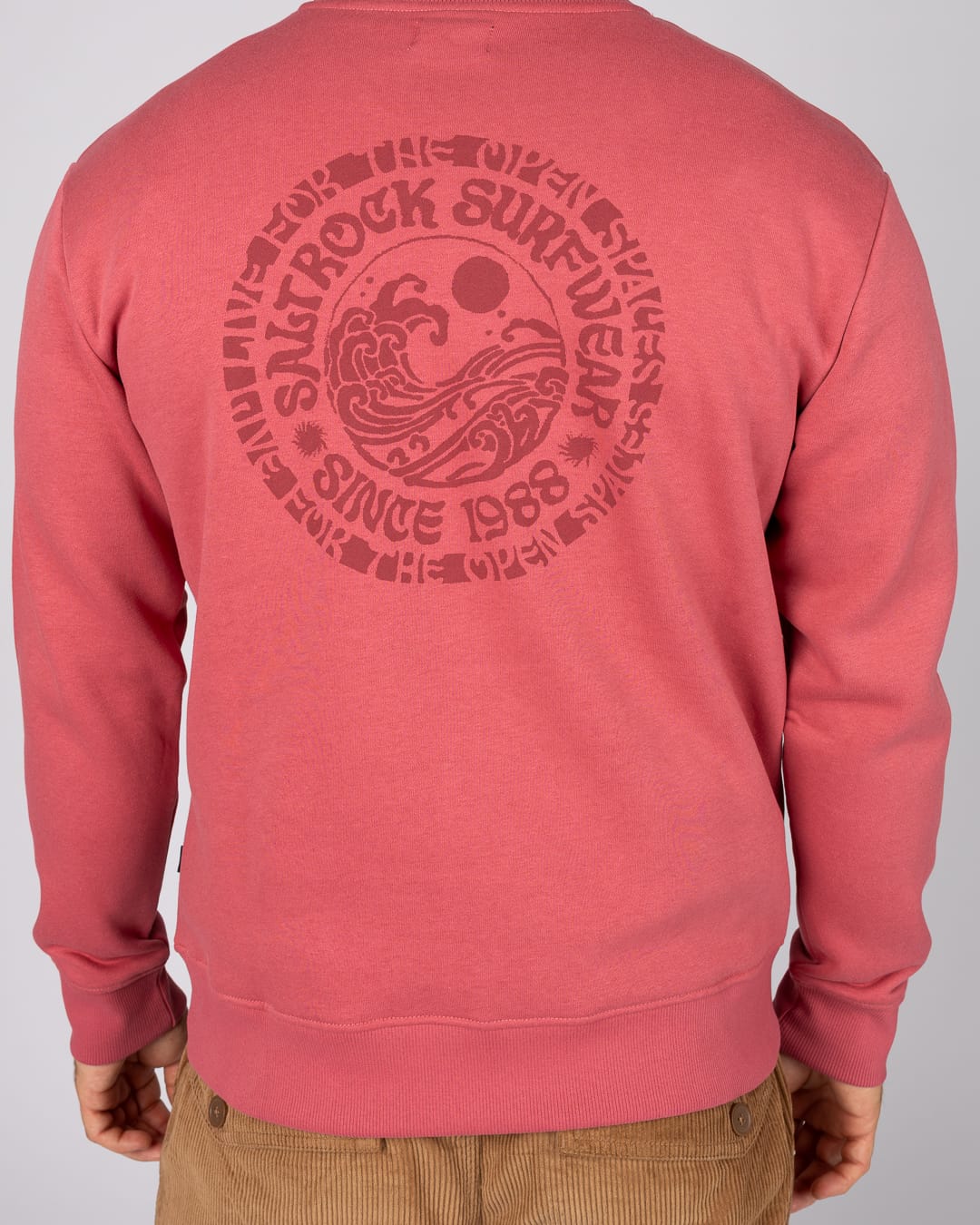 Cult Wave Mens Sweatshirt in Pink