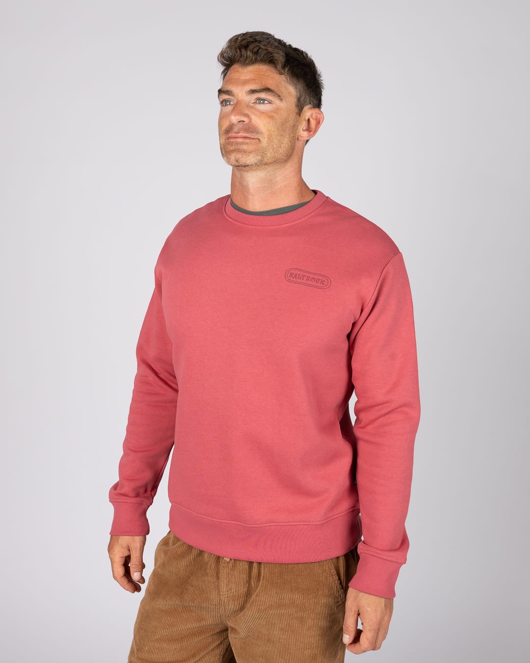 Cult Wave Mens Sweatshirt in Pink