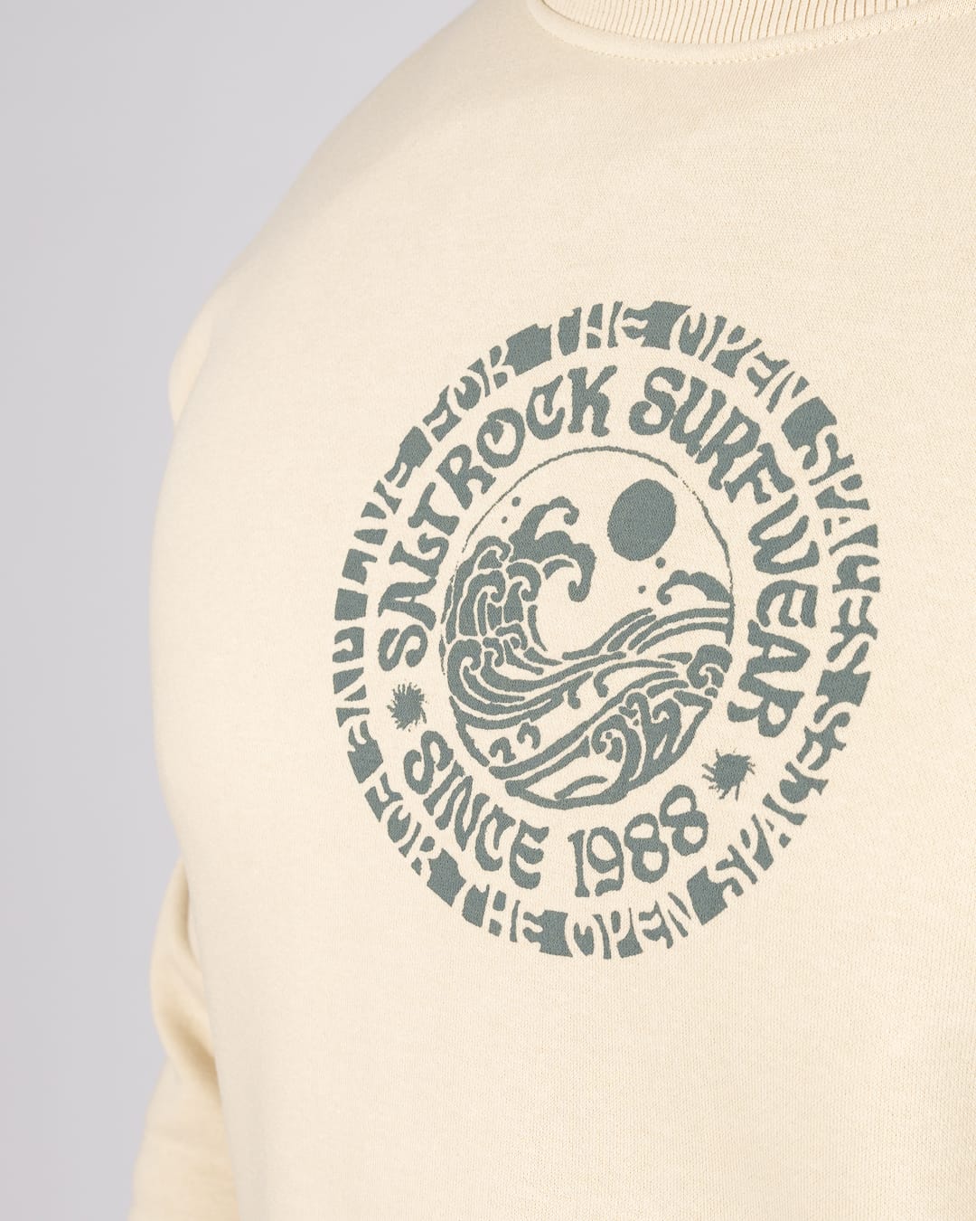 Cult Mens Sweatshirt in Cream