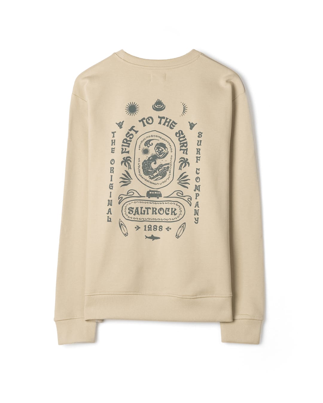 Cult Mens Sweatshirt in Cream