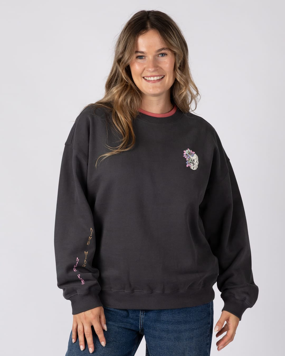 Calavera - Oversized Sweat - DARK GREY