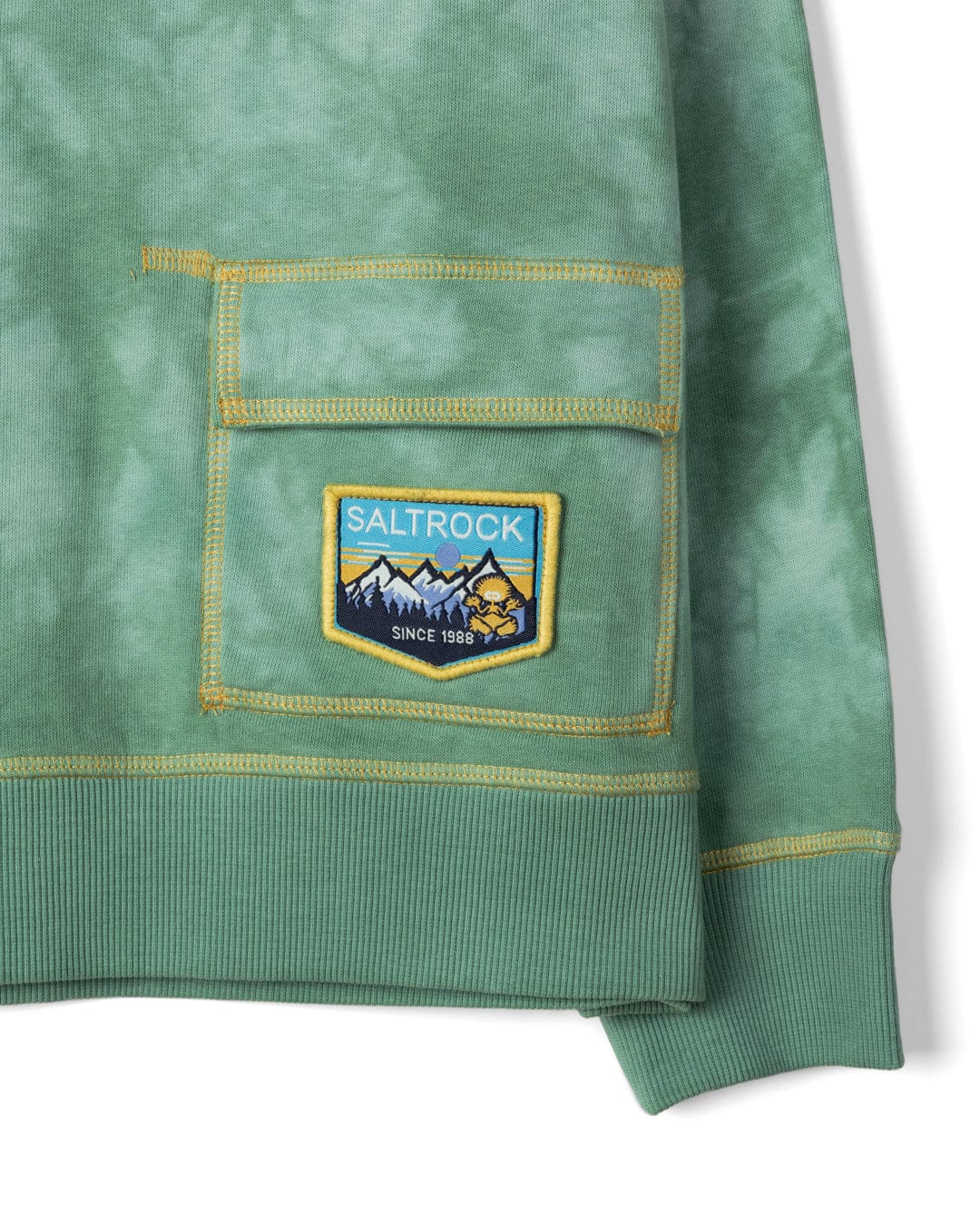 Looking - Kids Tie Dye Sweatshirt - Teal