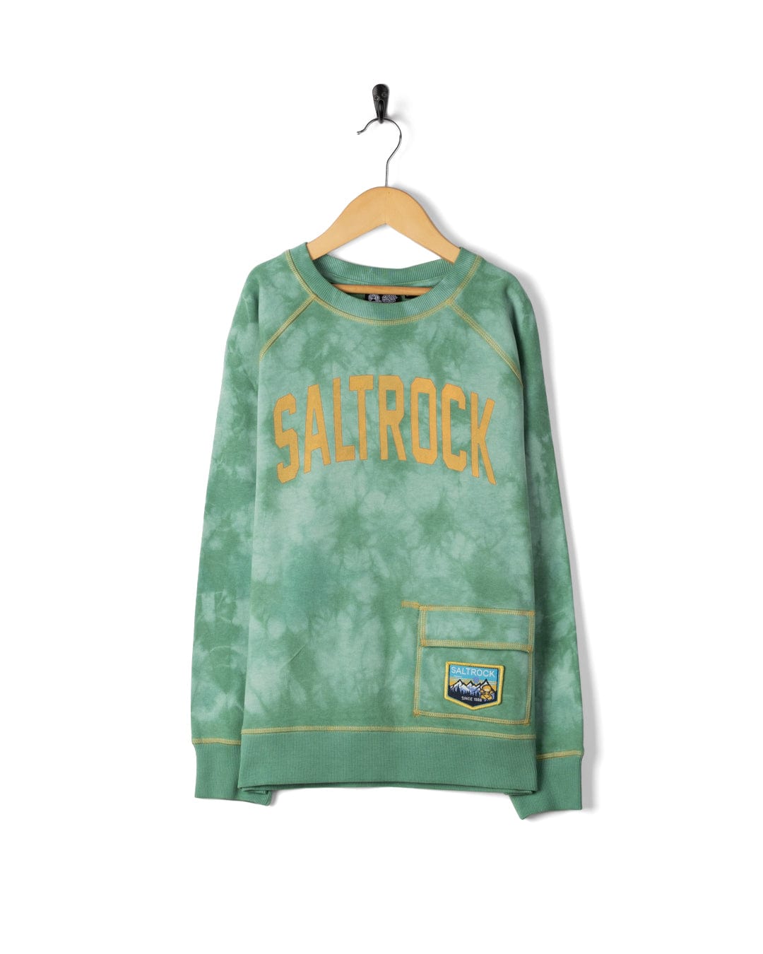 Looking - Kids Tie Dye Sweatshirt - Teal