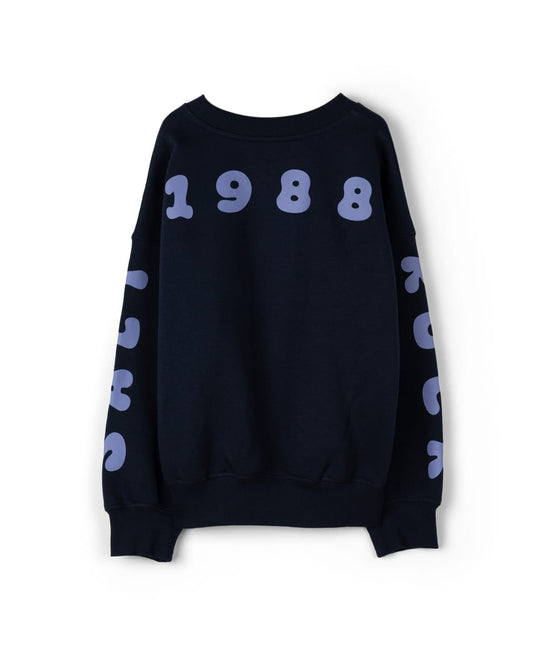 Wave Set Kids Oversized Sweatshirt in Blue