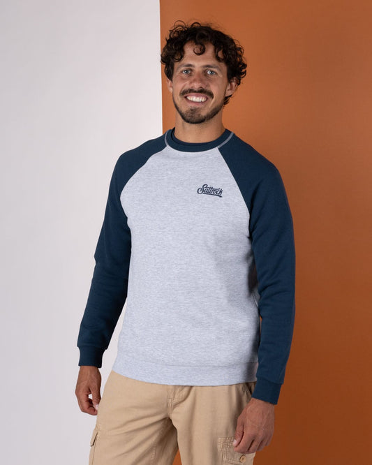 Pitcher Embroidery -  Mens Sweat Shirt - Blue