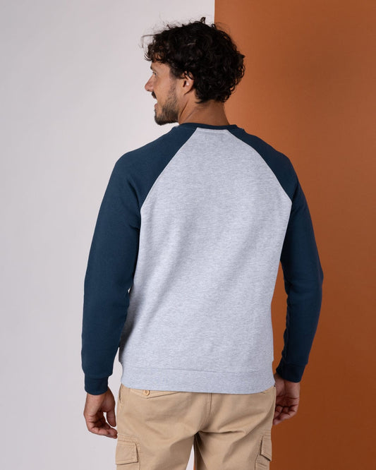 Pitcher Embroidery -  Mens Sweat Shirt - Blue