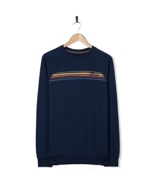 Torn Stripe - Sweat Shirt - Blue