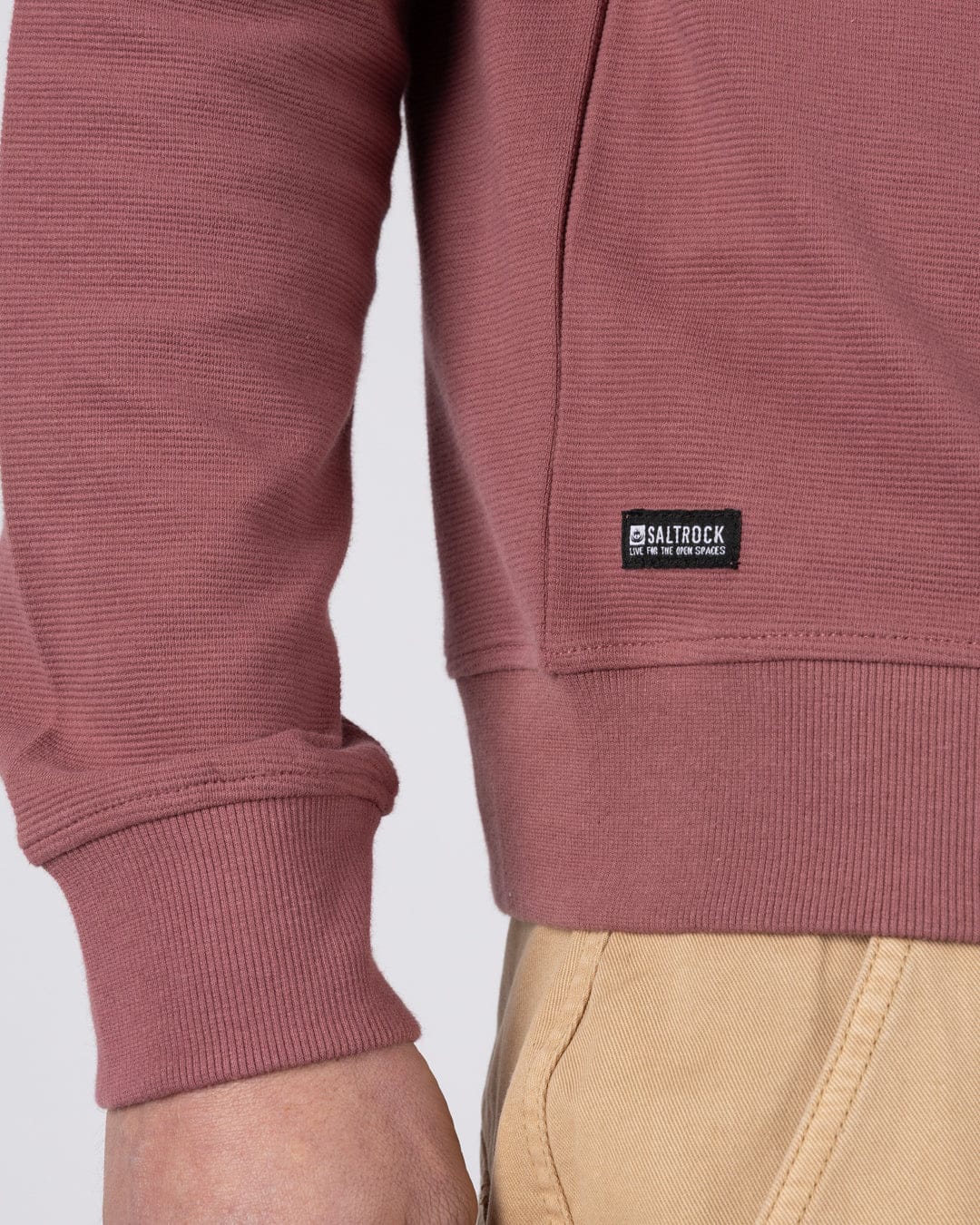 Trail Badge  Mens Sweatshirt in Dark Pink