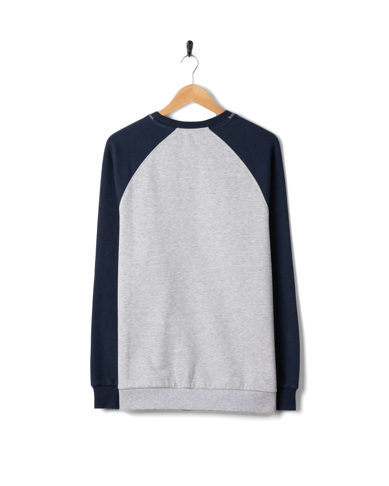 Trail Bus Mens Raglan Sweatshirt in Grey