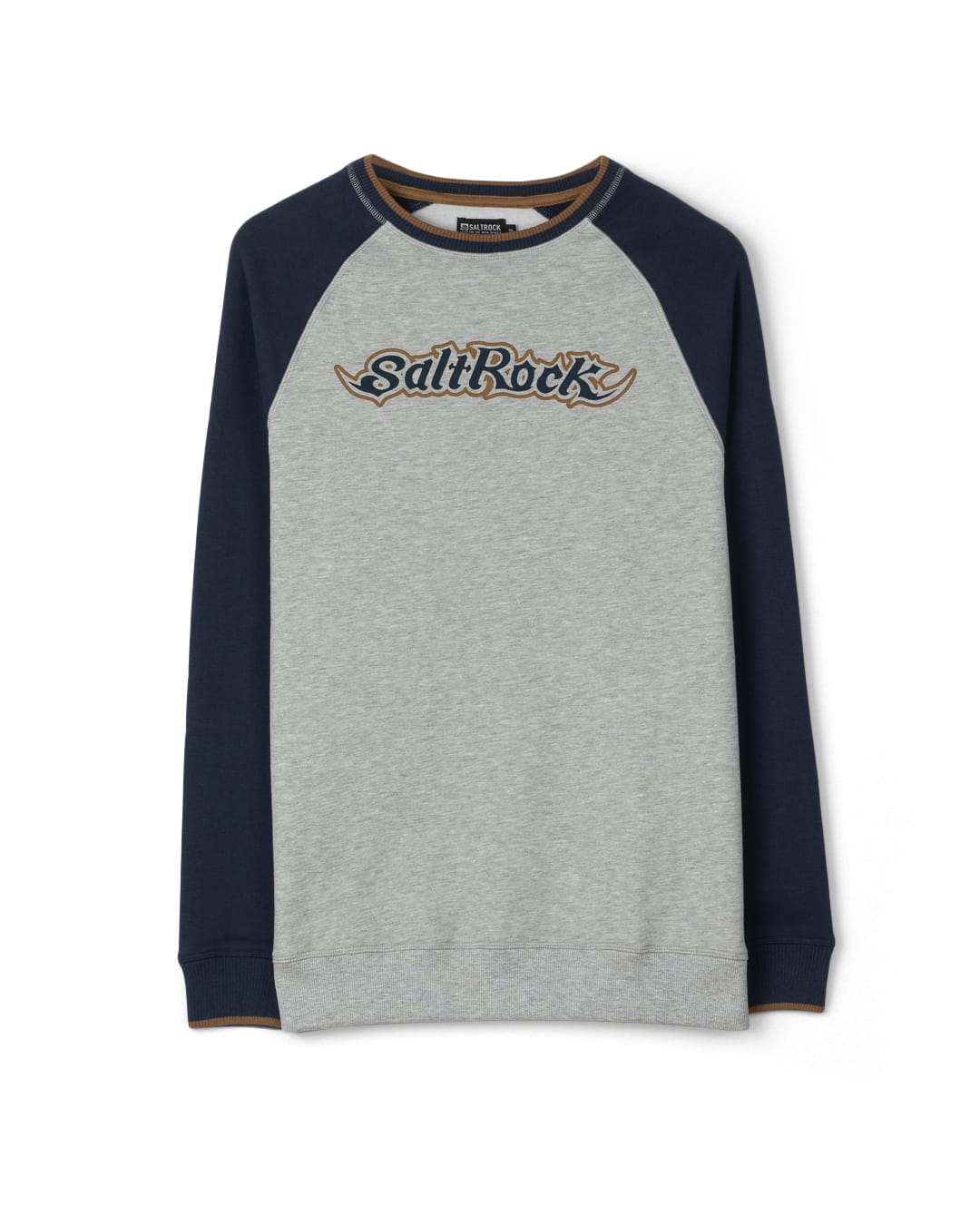 Heritage Mens Logo Raglan Classic Sweatshirt In Grey