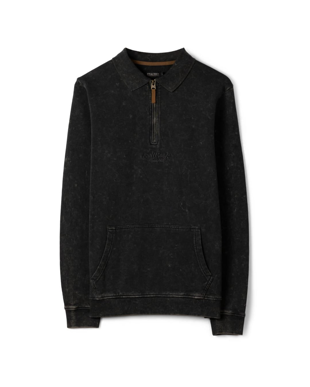 Heritage Wraith Mens 1/4 Zip Sweatshirt in Dark Grey