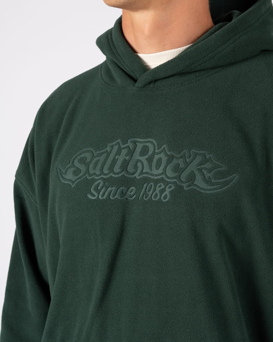 Heritage Rockies Mens Oversized Fleece in Dark Green