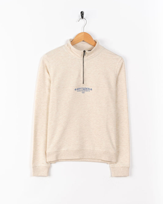 Dawn - Womens 1/4 Neck Sweat Top - Cream