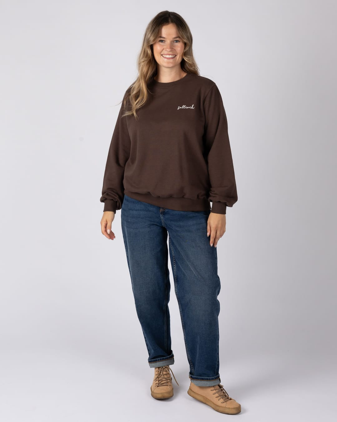 Essential Womens Sweatshirt in Brown