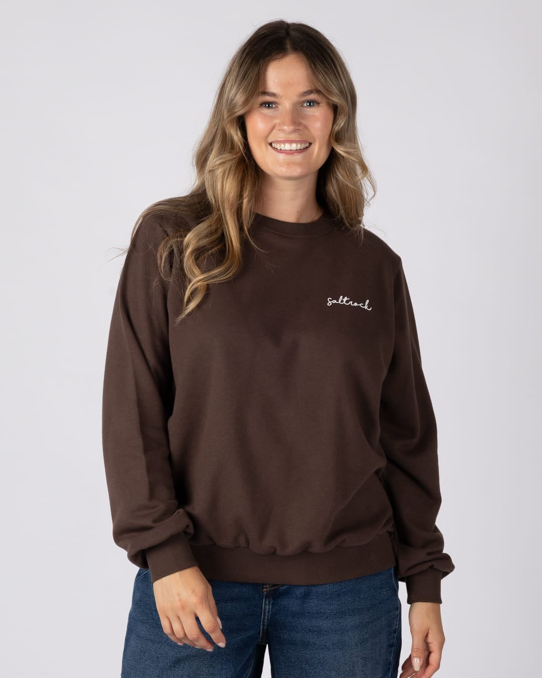 Essential Womens Sweatshirt in Brown