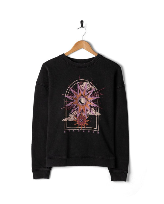 Eclipse - Womens Oversized Sweat Shirt - Black - AW25