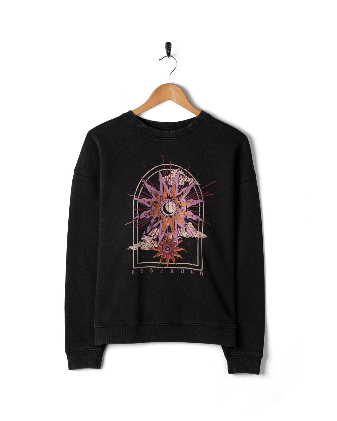 Eclipse - Womens Oversized Sweat Shirt - Black - AW25