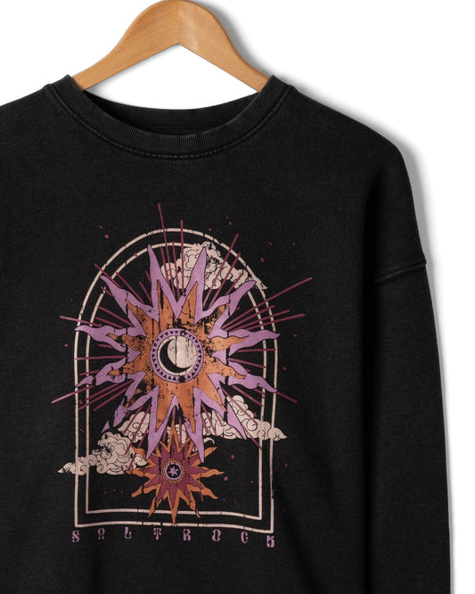 Eclipse - Womens Oversized Sweat Shirt - Black - AW25