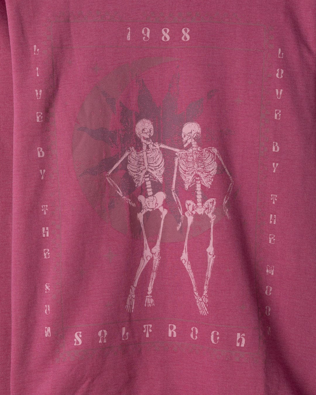 Tarot Moon - Womens Sweat Shirt - Dark Pink